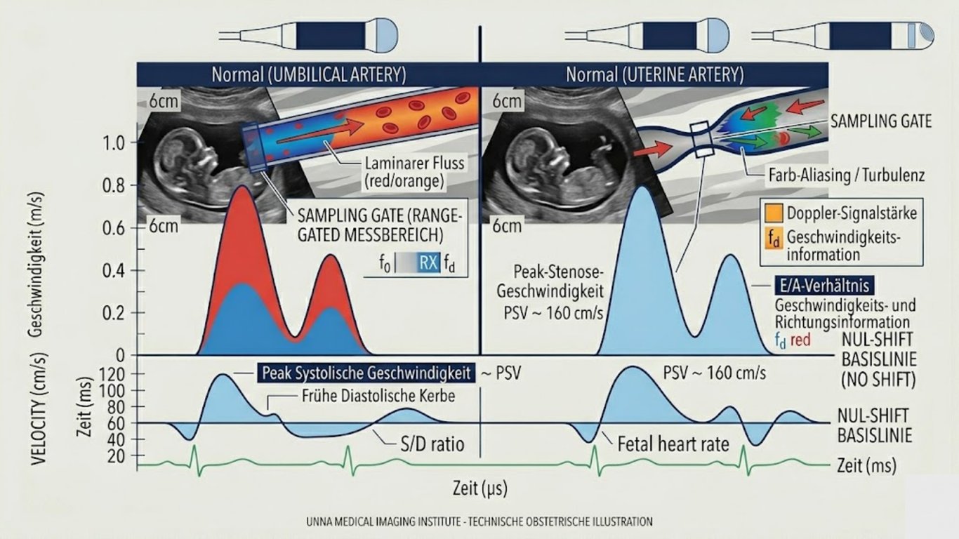Fetale Doppler-Überwachung – PW-Doppler in der Pränataldiagnostik