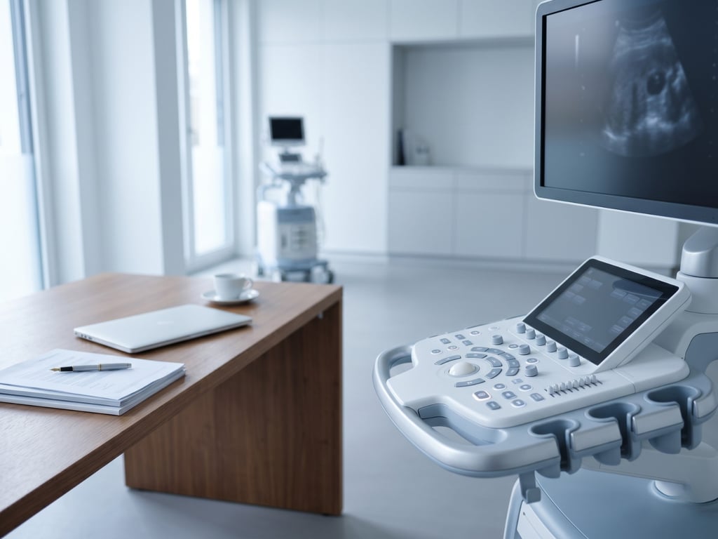 Ultraschallgerät für die Kardiologie in der Praxis